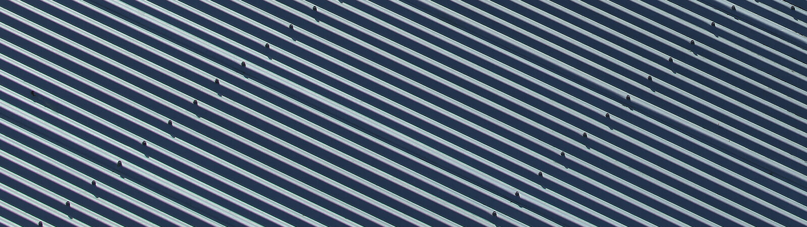 Close up of metal roof